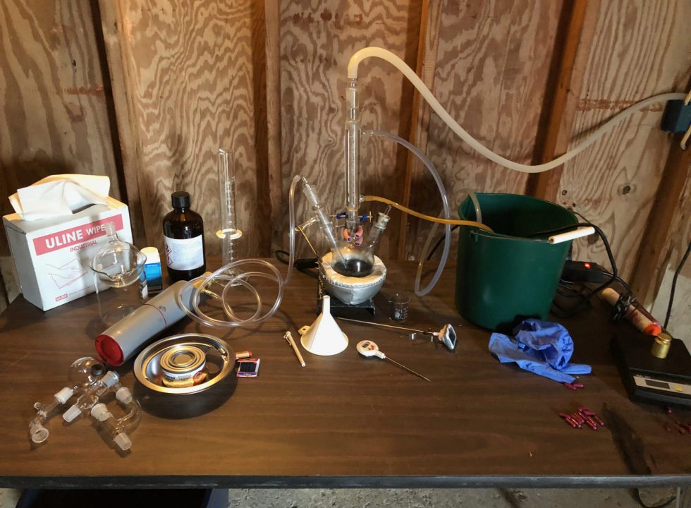 Chemical Equipment’s Used Displayed on the Table